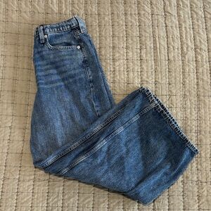 GAP Factory Relaxed Fit Wide Leg Blue Jeans Size 2/26